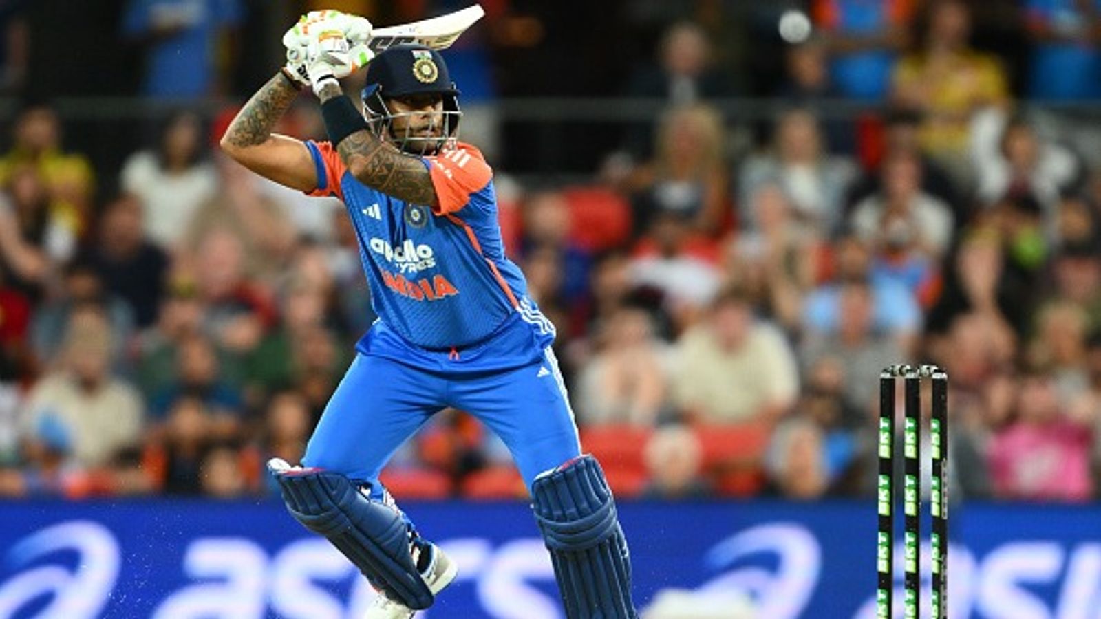 Suryakumar Yadav needs 25 runs in 1st T20I vs New Zealand to become 4th India batter to achieve rare feat in T20s Suryakumar Yadav of India plays a shot during game four of the T20I series against Australia at People First Stadium on November 06, 2025 in Gold Coast, Australia.