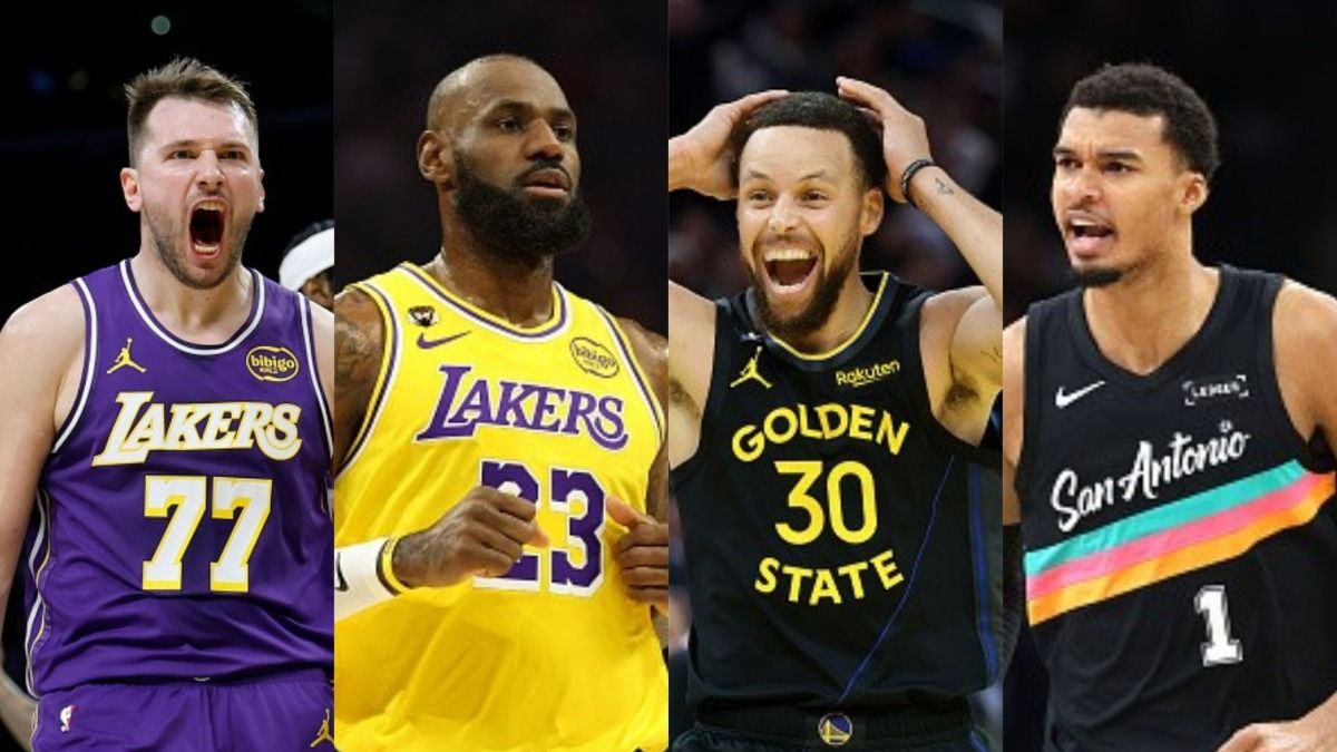 Luka Doncic, LeBron James, Stephen Curry, Victor Wembanyama