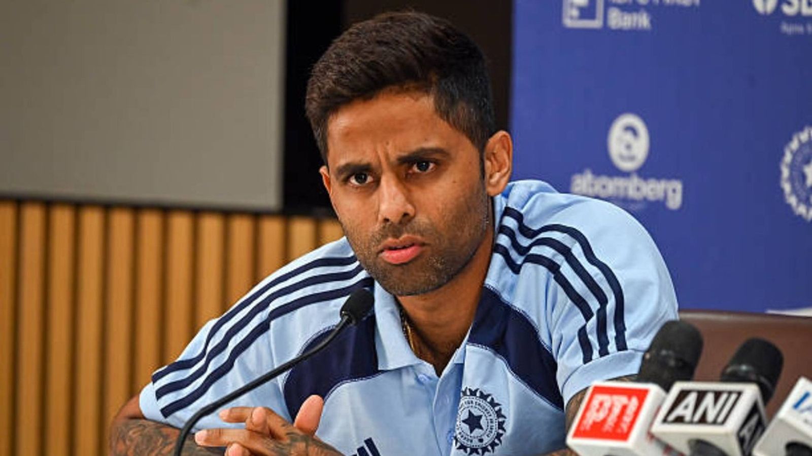 'I am out of runs, but...': Suryakumar Yadav ends silence on woeful T20I form ahead of New Zealand series Captain Suryakumar Yadav during a press conference announced the India squad for the T20 World Cup at the BCCI headquarters (via Getty)