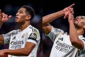 Jude Bellingham turns rumors into joke with iconic drinking celebration during Real Madrid's thrashing of Monaco SportsTak