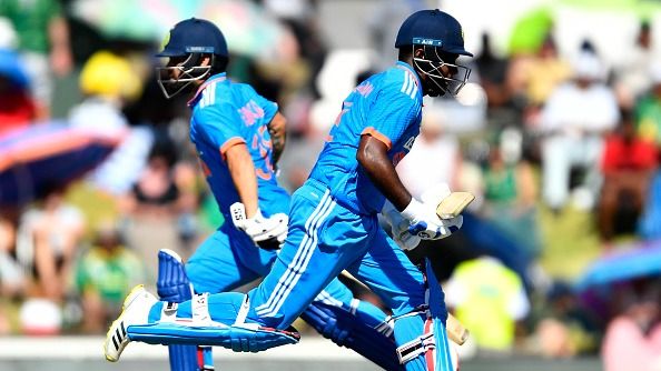India's star batters Sanju Samson (R) and Rinku Singh in this frame. (Getty)