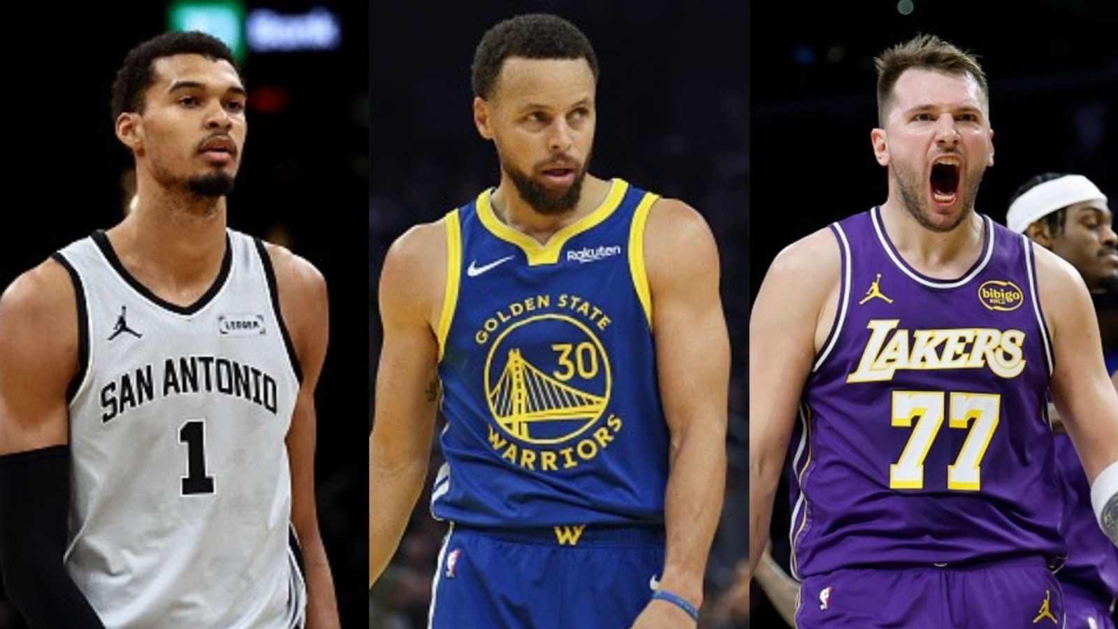 NBA releases TOP selling jersey list of 2025-26 season; Curry, Doncic lead with other surprising names Victor Wembanyama, Stephen Curry, Luka Doncic in the frame (Images via Getty)