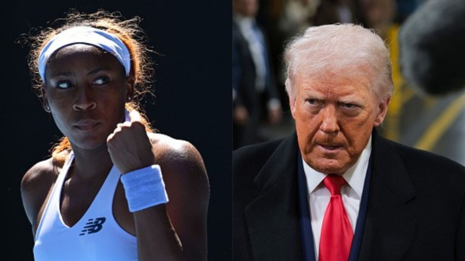 Coco Gauff admits fatigue over discussing Donald Trump's second term with America at Australian Open Coco Gauff, Donald Trump in the frame (Images via Getty)