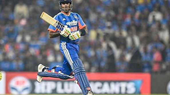India's T20I captain Suryakumar Yadav in this frame. (Getty)