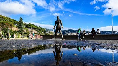 Cristiano Ronaldo statue set on fire in Madeira as Police arrest vandal SportsTak