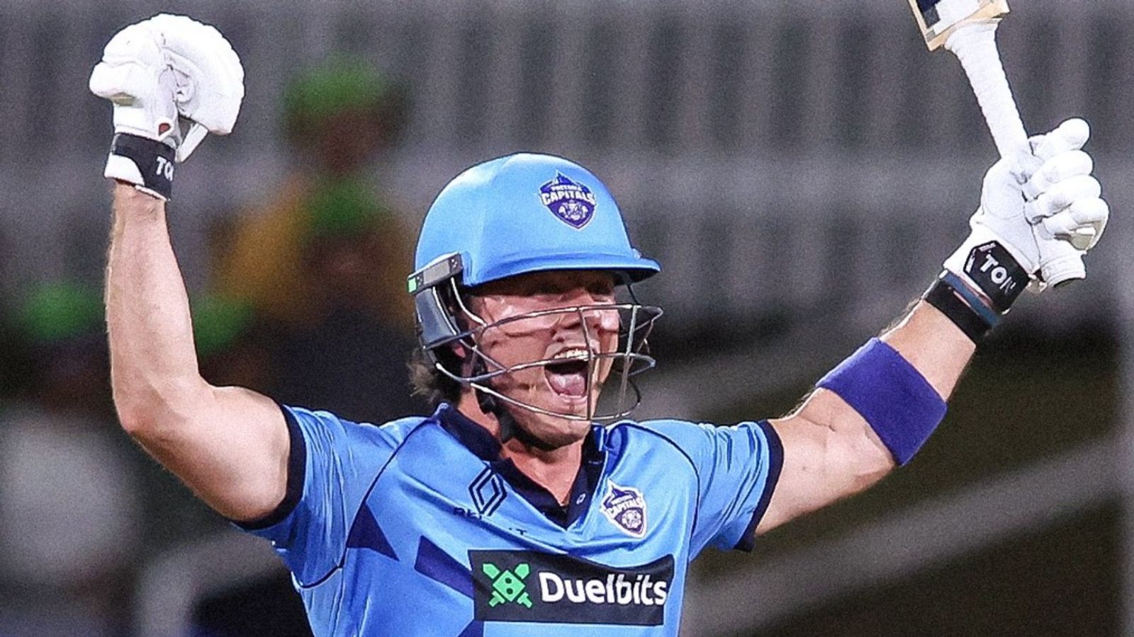 Dewald Brevis smashes 7 sixes in his SA20 best, leads Pretoria Capitals to final after 2 seasons Pretoria Capitals' Dewald Brevis celebrates after hitting the winning six against Sunrisers Eastern Cape in SA20 Qualifier 1.
