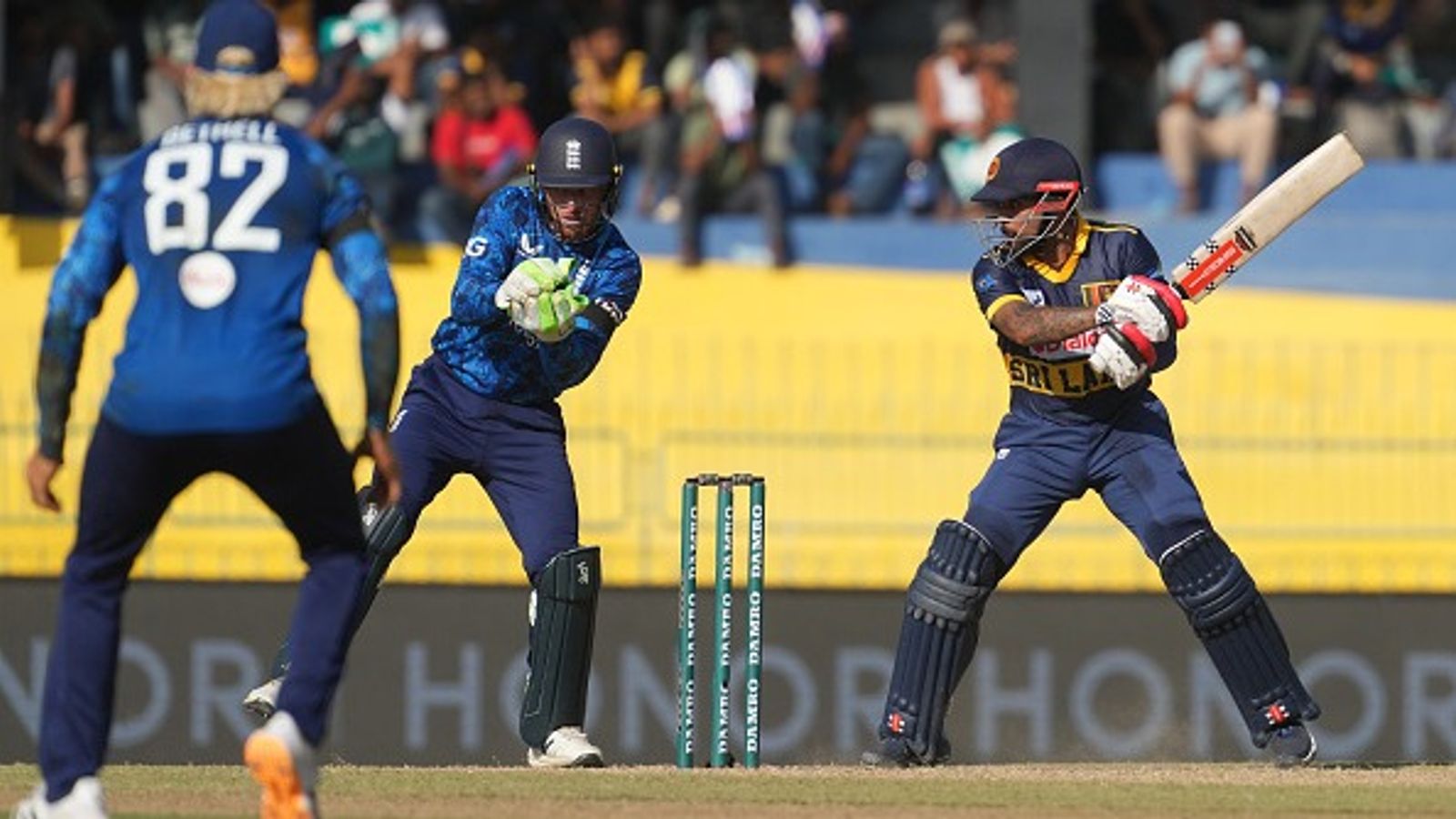 SL vs ENG: Mendis' handsome 93 steers Sri Lanka to 19-run win over England in 1st ODI Sri Lanka's Kusal Mendis (R) playing a shot during the first ODI against England. (Getty)