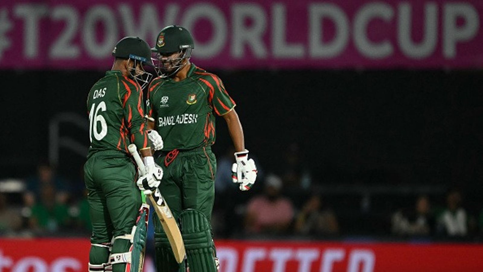 'It will be our cricket’s Loss’: Bangladesh players furious as World Cup withdrawal forced despite Litton, Shanto’s plea Bangladesh's Litton Das and Bangladesh's captain Najmul Hossain Shanto celebrate (Getty)