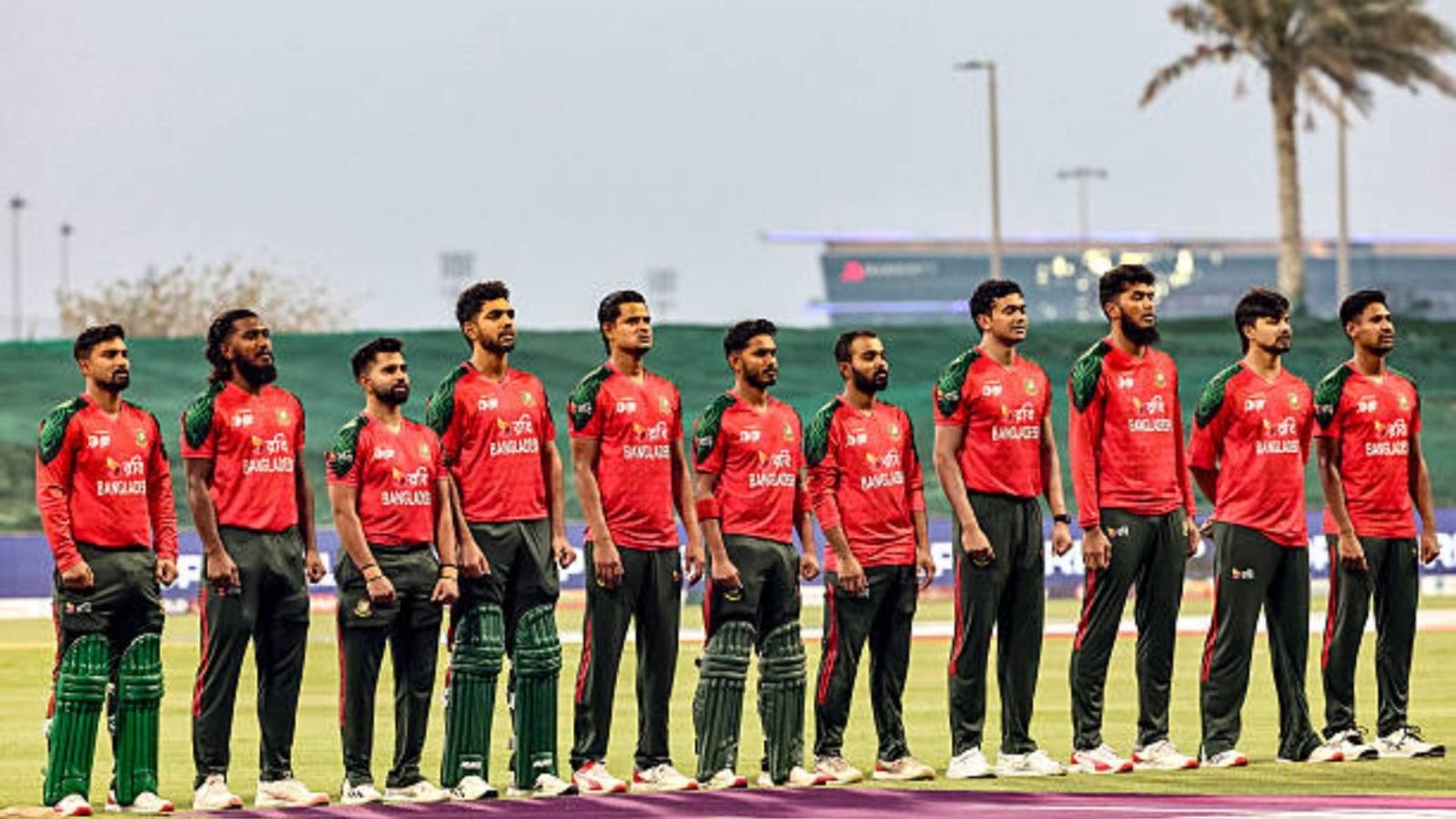 1983 World Cup winner accuses Pakistan of 'instigating' Bangladesh to not participate in T20 World Cup Bangladesh's team players stand for their national anthem before the start of the Asia Cup 2025 Twenty20 international cricket match between Afghanistan and Bangladesh at the Sheikh Zayed Cricket Stadium in Abu Dhabi (via Getty)