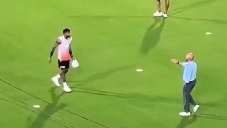 Hardik Pandya and Murali Kartik