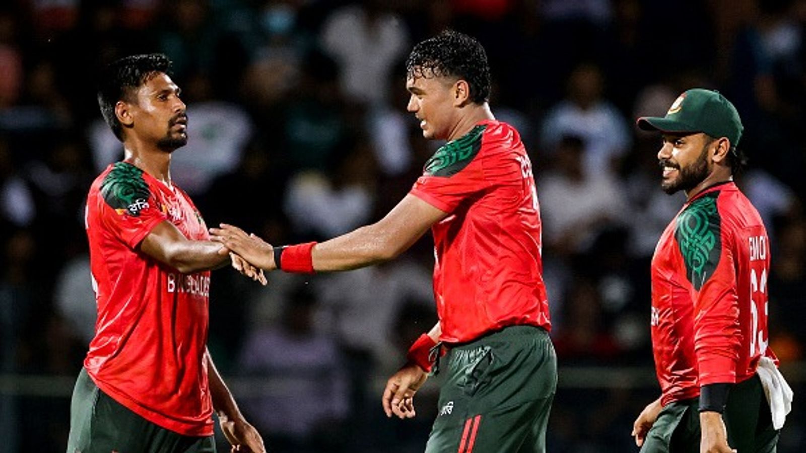 Shock exit at BCB as senior official steps down after Bangladesh's T20 World Cup ouster Bangladesh's Mustafizur Rahman (L) celebrates with his teammates in this frame. (Getty)