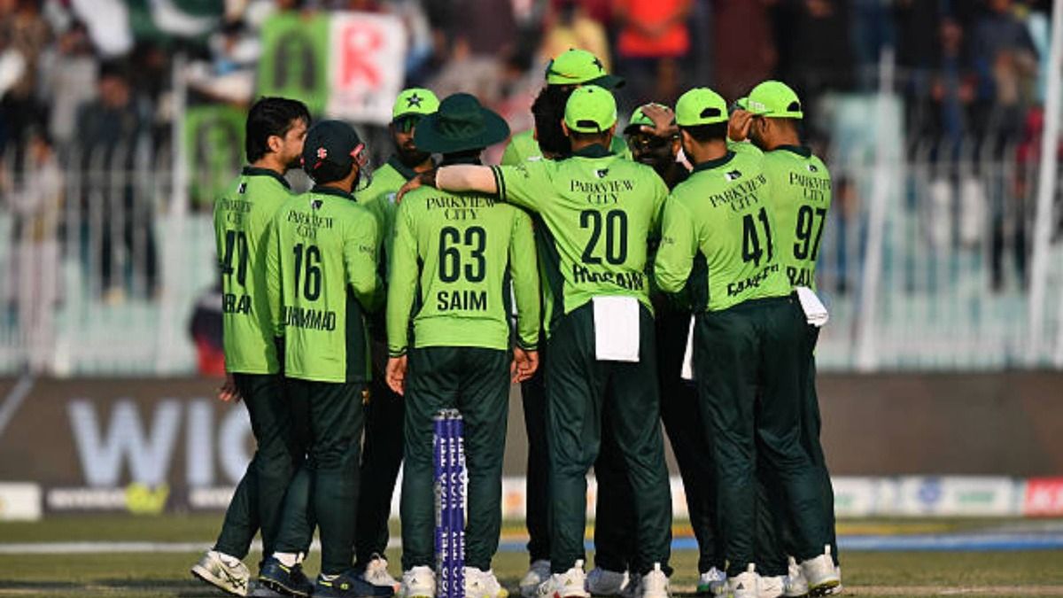 Team Pakistan celebrates wicket of Lhuan-dre Pretorius of South Africa during game three of the ODI International series between Pakistan and South Africa at Iqbal Stadium (via Getty) Team Pakistan celebrates wicket of Lhuan-dre Pretorius of South Africa during game three of the ODI International series between Pakistan and South Africa at Iqbal Stadium (via Getty)