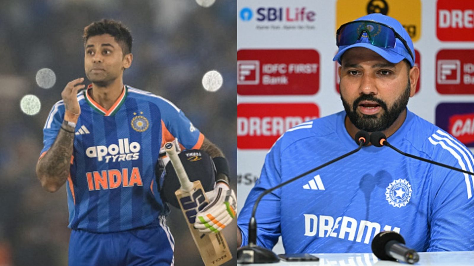 'There will be tricky moments where...': Rohit Sharma's big take on Suryakumar Yadav's captaincy ahead of T20 World Cup 2026 India T20I captain Suryakumar Yadav along with Rohit Sharma (Getty)