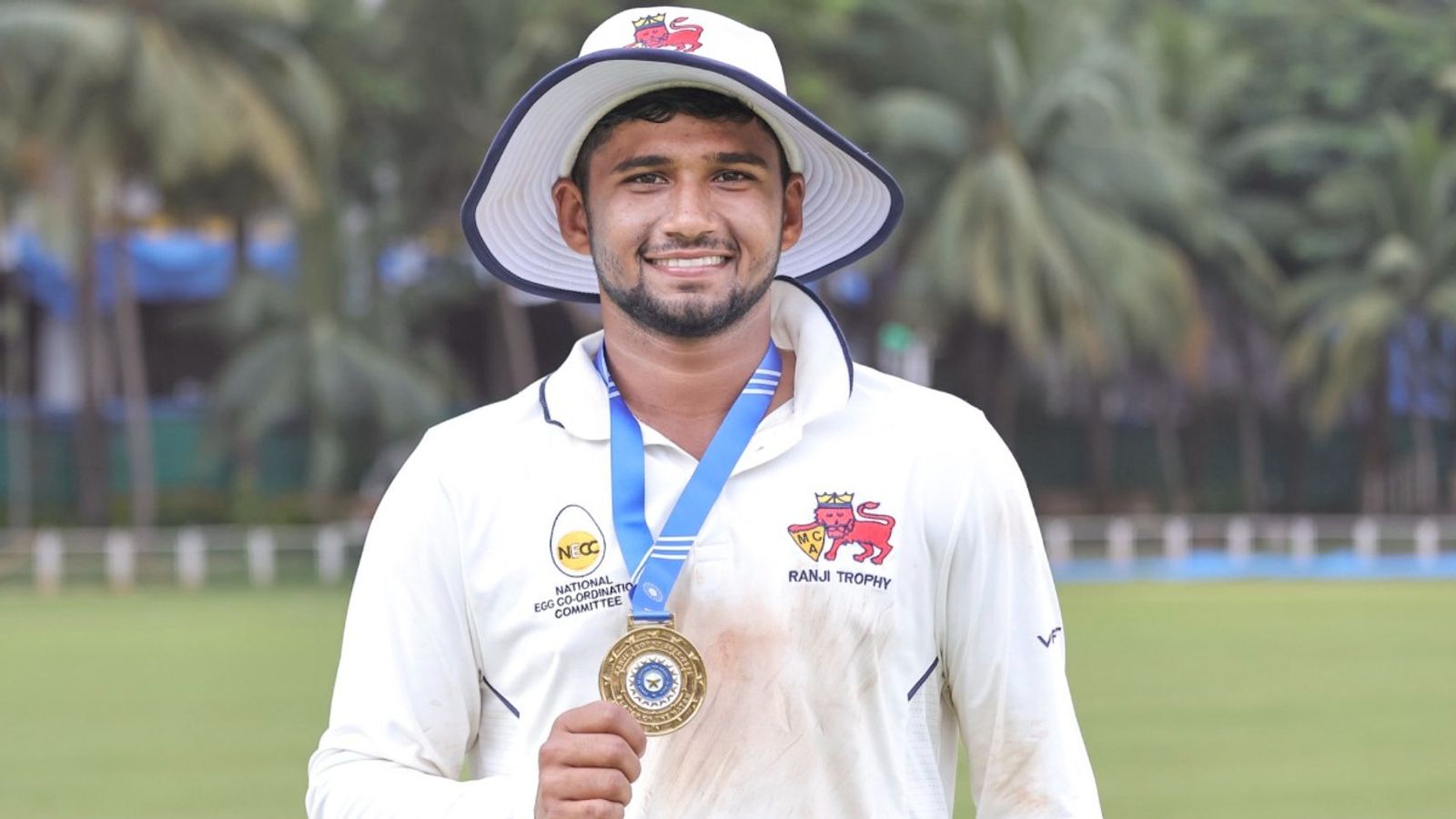 Ranji Trophy: Musheer-inspired Mumbai make it to knockouts after nine-wicket win over Hyderabad Mumbai's star all-rounder Musheer Khan in frame. (Twitter)