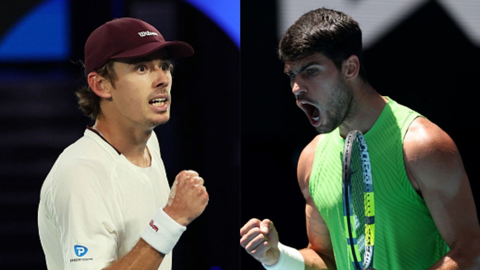 Carlos Alcaraz vs Alex de Minaur Australian Open 2026 quarterfinal schedule, date, time, live stream, head-to-head & more Alex de Minaur, Carlos Alcaraz in the frame (Images via Getty)