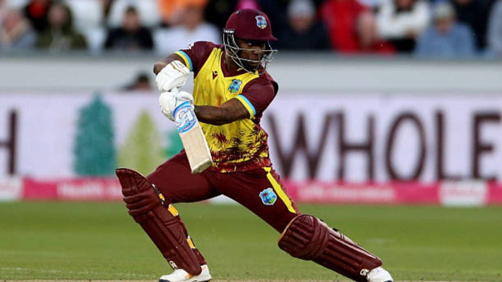 West Indies batter hints at retirement after not being included in T20 World Cup squad Evin Lewis of the West Indies is in batting action during the 1st Vitality IT20 match between England and the West Indies at the Banks Homes Riverside Stadium in Chester le Street (via Getty)