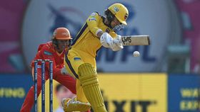 UP Warriorz's Phoebe Litchfield plays a shot during the Women's Premier League (WPL) Twenty20 cricket match between Gujarat Giants and UP Warriorz at the DY Patil Stadium in Navi Mumbai (via Getty) UP Warriorz's Phoebe Litchfield plays a shot during the Women's Premier League (WPL) Twenty20 cricket match between Gujarat Giants and UP Warriorz at the DY Patil Stadium in Navi Mumbai (via Getty)