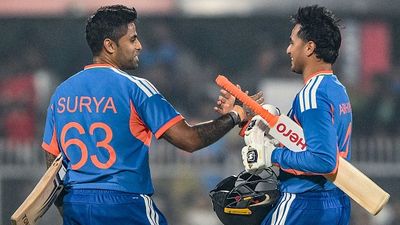 ICC T20I Rankings: Suryakumar takes massive leap after twin fifties, Abhishek's stay at top continues India's star batters Abhishek Sharma (R) and Suryakumar Yadav in this frame. (Getty)