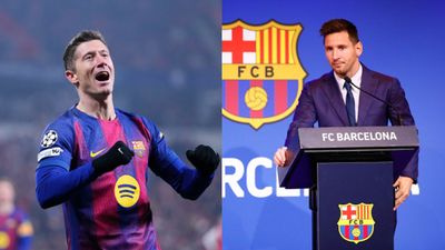 FC Barcelona star Robert Lewandowski can equal Lionel Messi's BIG record in UCL against Copenhagen SportsTak