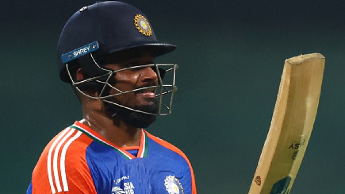 India's star batter Sanju Samson in this frame. (Getty)