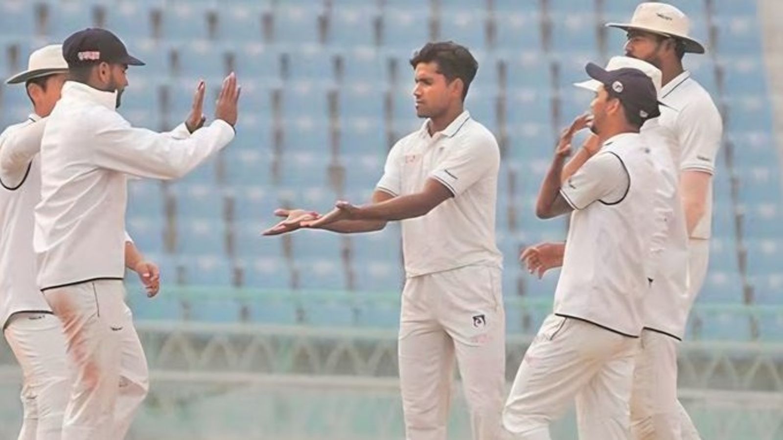 Ranji Trophy: SRH star runs riot with sizzling 7-fer as UP put Vidarbha on backfoot on Day 2 Ranji Trophy: SRH star runs riot with sizzling 7-fer as UP put Vidarbha on backfoot on Day 2