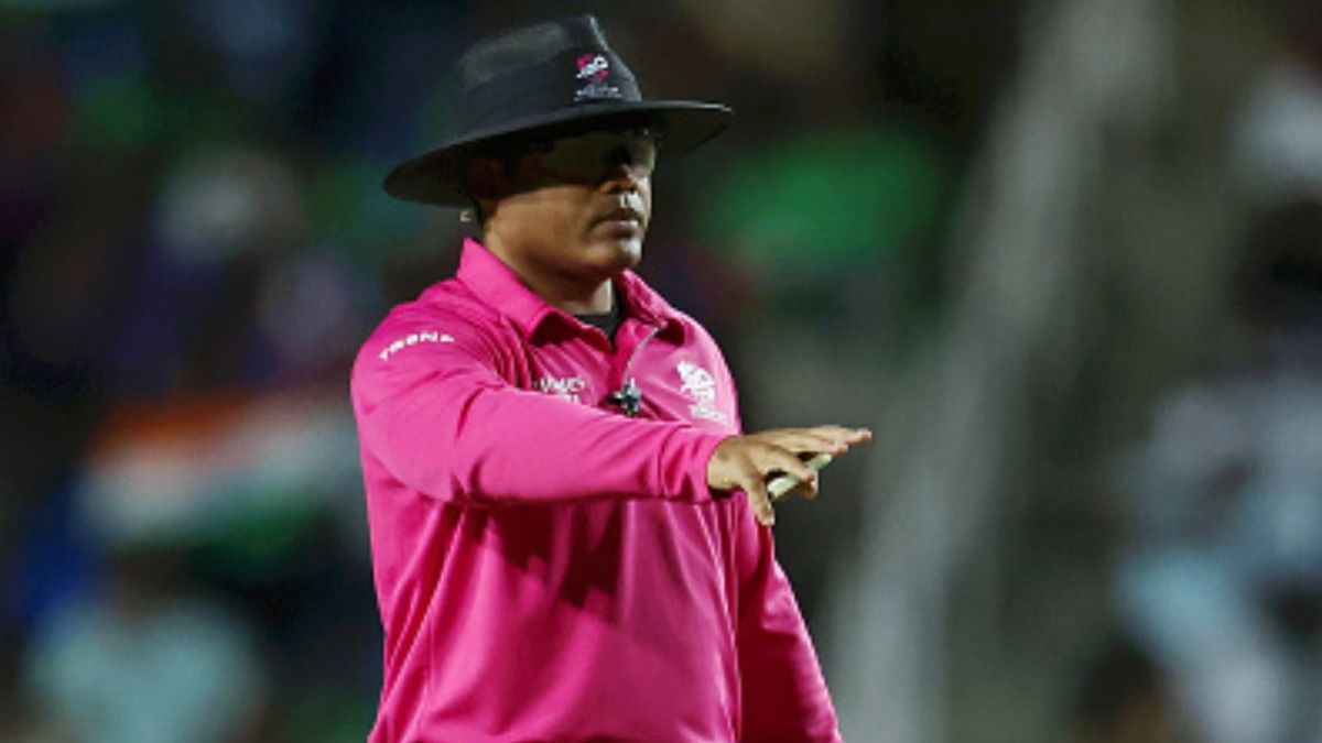 Umpire Nitin Menon in this frame. (Getty) Umpire Nitin Menon in this frame. (Getty)