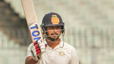 Ranji Trophy: 26-yr-old cracks solid double ton as Saurashtra turn screw on Chandigarh Saurashtra's Harvik Desai in this frame. (X/Twitter)