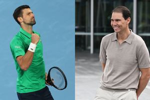 WATCH: Novak Djokovic's hilarious moment with Rafael Nadal in Australian Open final vs Carlos Alcaraz SportsTak