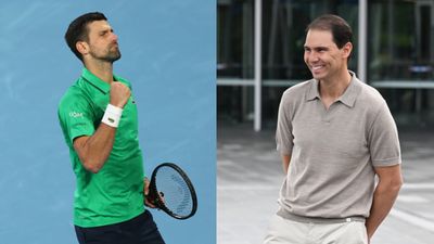 WATCH: Novak Djokovic's hilarious moment with Rafael Nadal in Australian Open final vs Carlos Alcaraz SportsTak