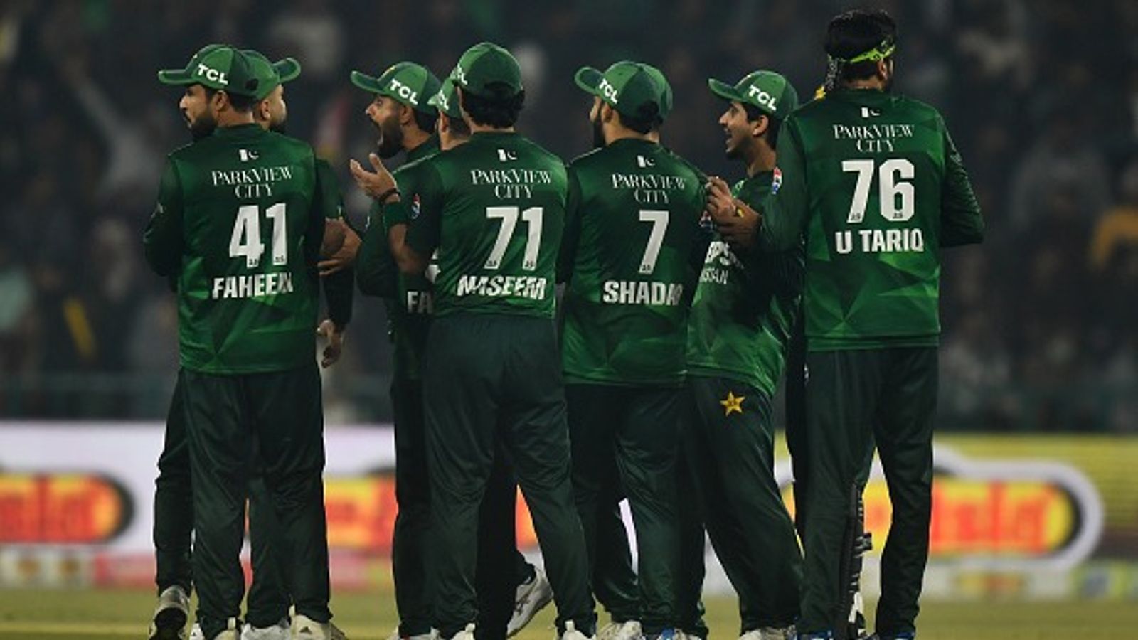 Pakistan stare at ICC sanctions, fines or ban after boycotting India T20 World Cup matches Pakistan players celebrate wicket of Australia's Josh Inglis during the 3rd T20I. (Getty)
