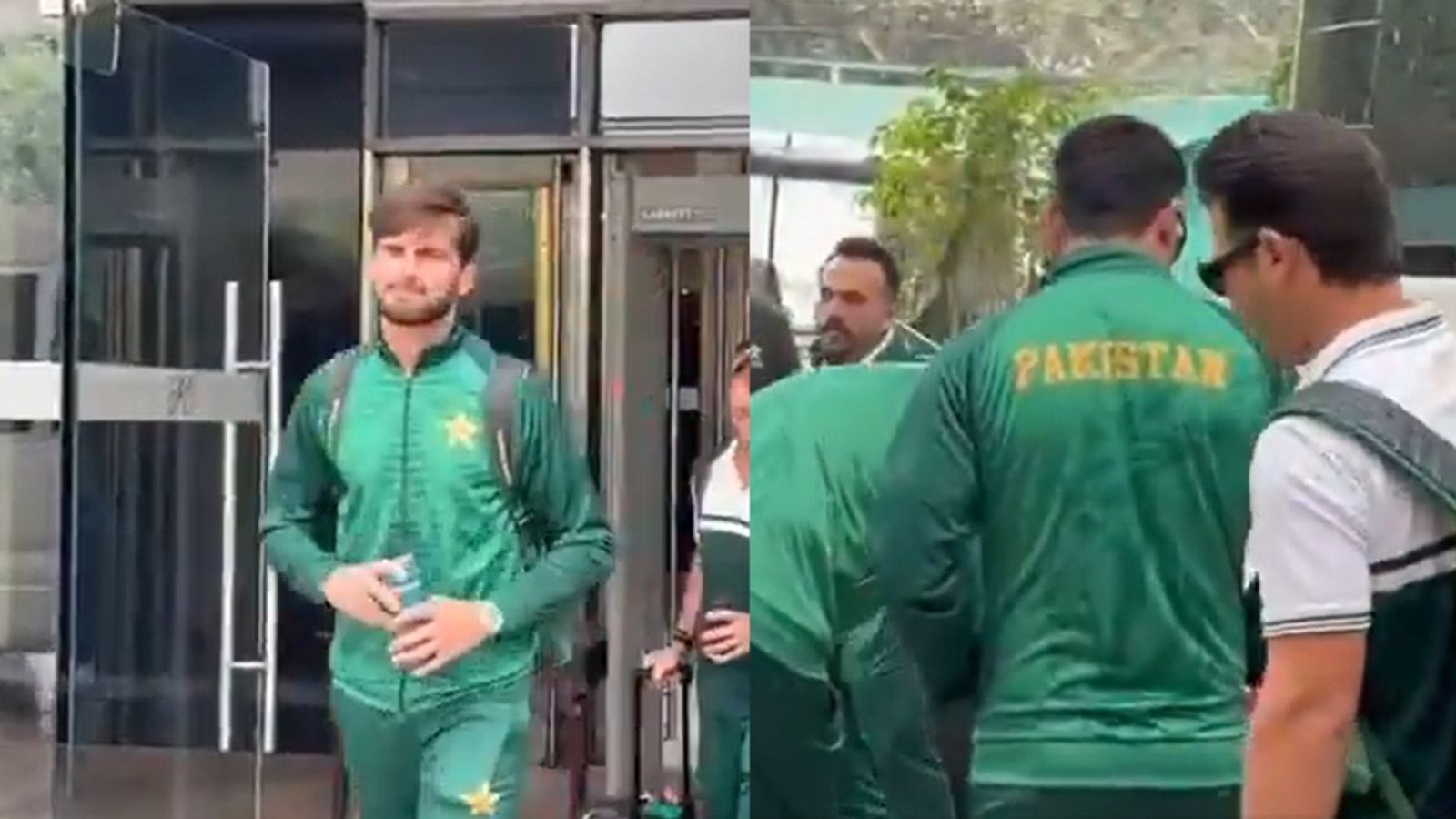 WATCH: Pakistan travel to Sri Lanka for T20 World Cup 2026 amid India boycott stance Shaheen Shah Afridi along with Pakistan squad (X Screengrab)
