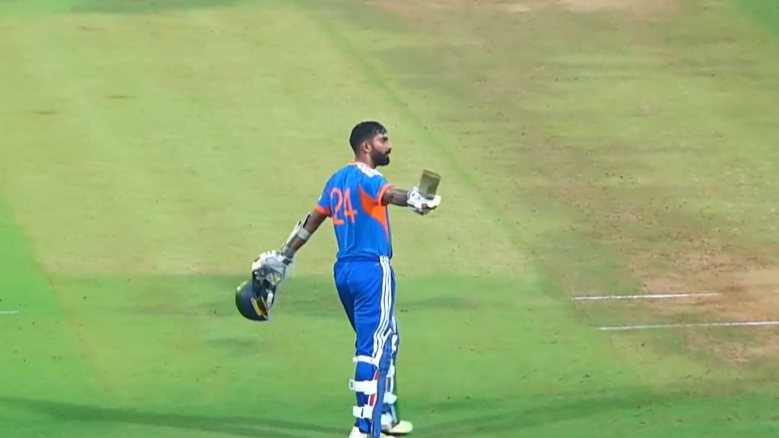 T20 World Cup 2026: N Jagadeesan blasts 47-ball century, Tilak Varma returns strong as India A crush USA N Jagadeesan celebrating century (X screengrab)
