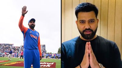 'My effort to win matches and trophies': Rohit Sharma reacts after being conferred with Padma Shri, WATCH VIDEO Former India captain Rohit Sharma (X screengrab and Getty)