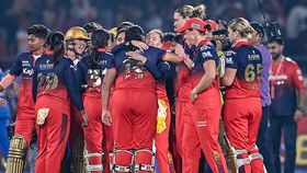 Royal Challengers Bengaluru's players celebrate after winning the Women's Premier League (WPL) Twenty20 final cricket match against Delhi Capitals Royal Challengers Bengaluru's players celebrate after winning the Women's Premier League (WPL) Twenty20 final cricket match against Delhi Capitals