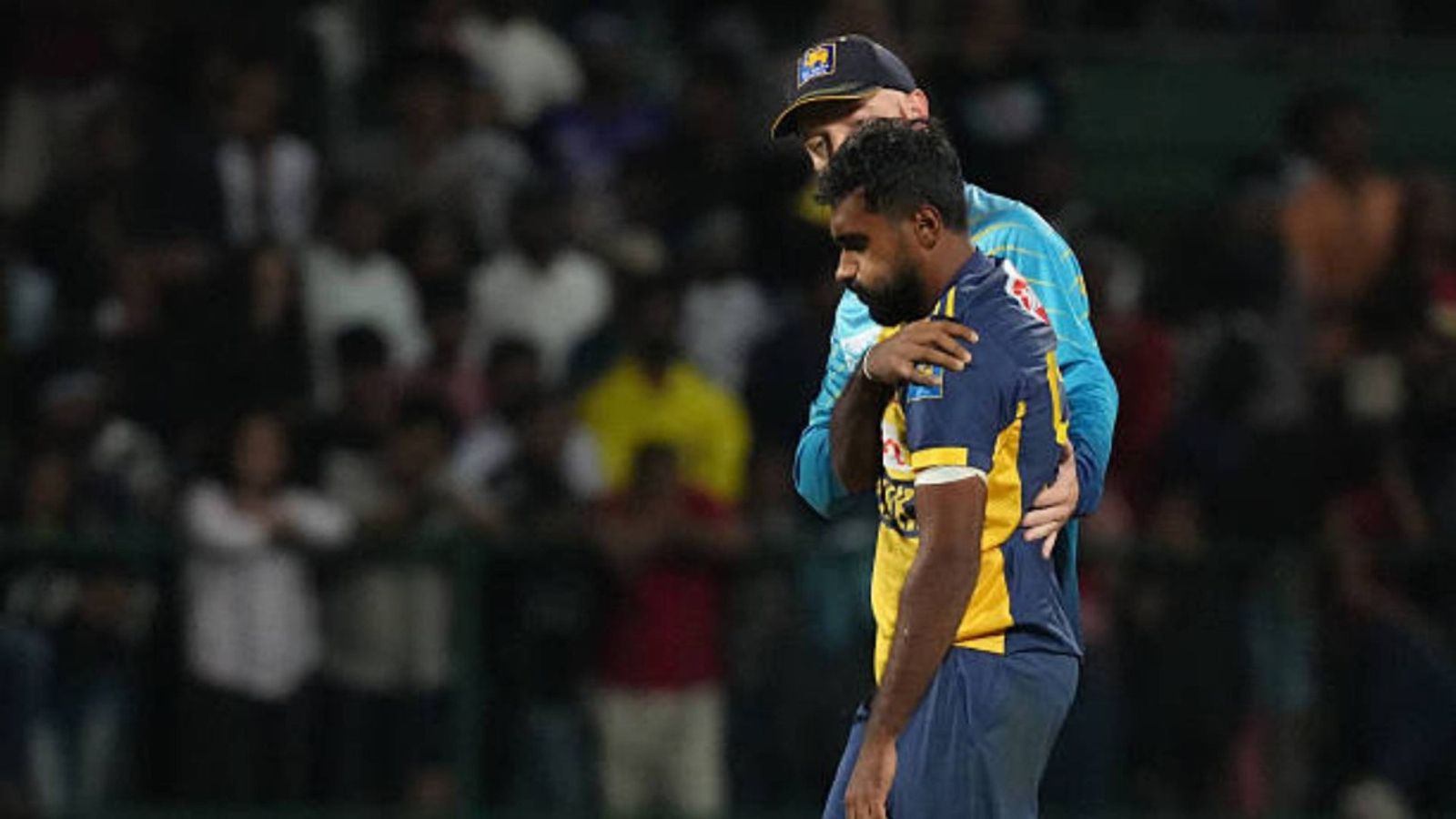 Body blow for Sri Lanka as star pacer ruled out of T20 WC due to injury, 32-year-old named as replacement Eshan Malinga of Sri Lanka walks back after getting injured during the 2nd International T20 match between Sri Lanka and England at Pallekele Cricket Stadium (via Getty)