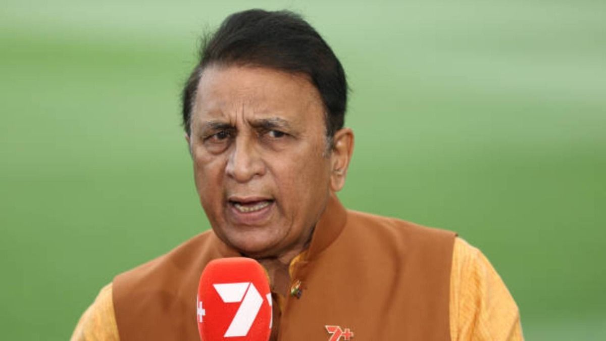 Sunil Gavaskar commentates for the Seven Network (via Getty)