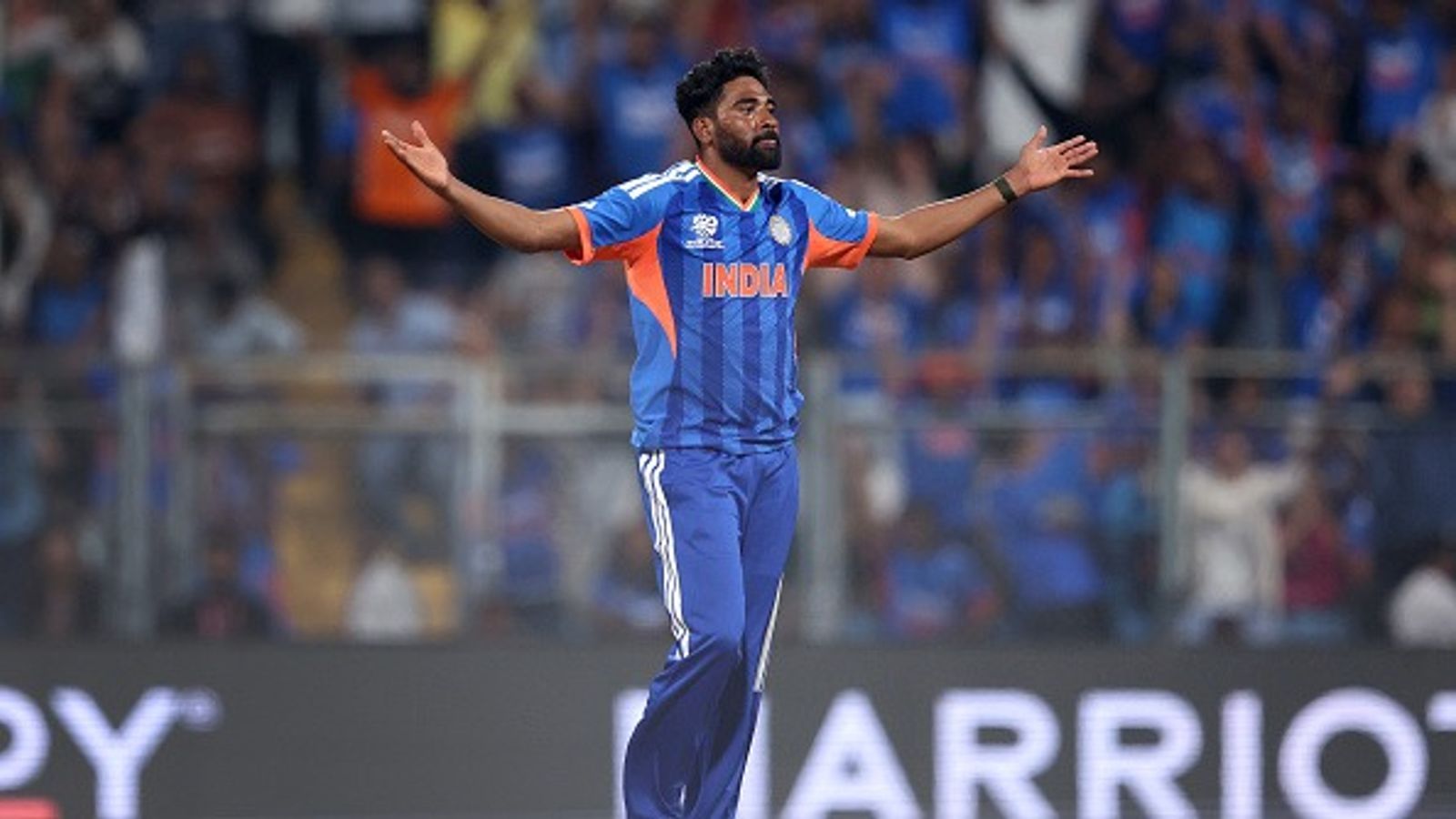 Watch | 'Surya bhai ne bola aane ka, toh': Mohammed Siraj jokes about being dragged into India’s T20 World Cup 2026 squad Mohammed Siraj of India celebrates the wicket of Saiteja Mukkamalla of the United States during the ICC Men's T20 World Cup (Getty)