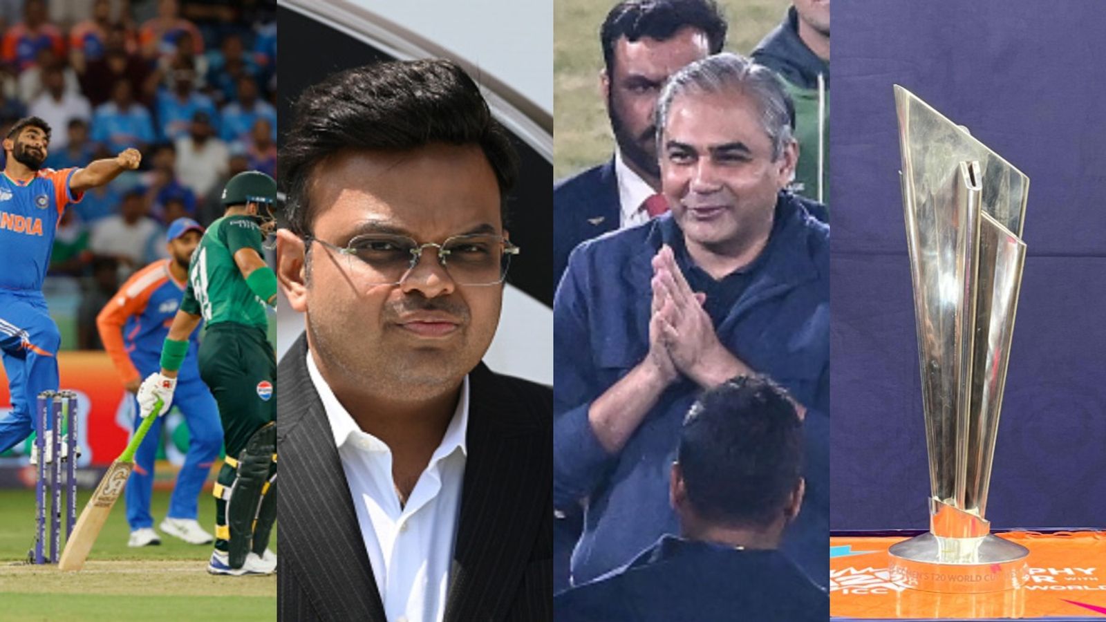 Breaking: ICC dismisses three PCB demands, two still under review in India vs Pakistan T20 World Cup standoff India vs Pakistan along with Jay Shah, Mohsin Naqvi and T20 World Cup (Getty)