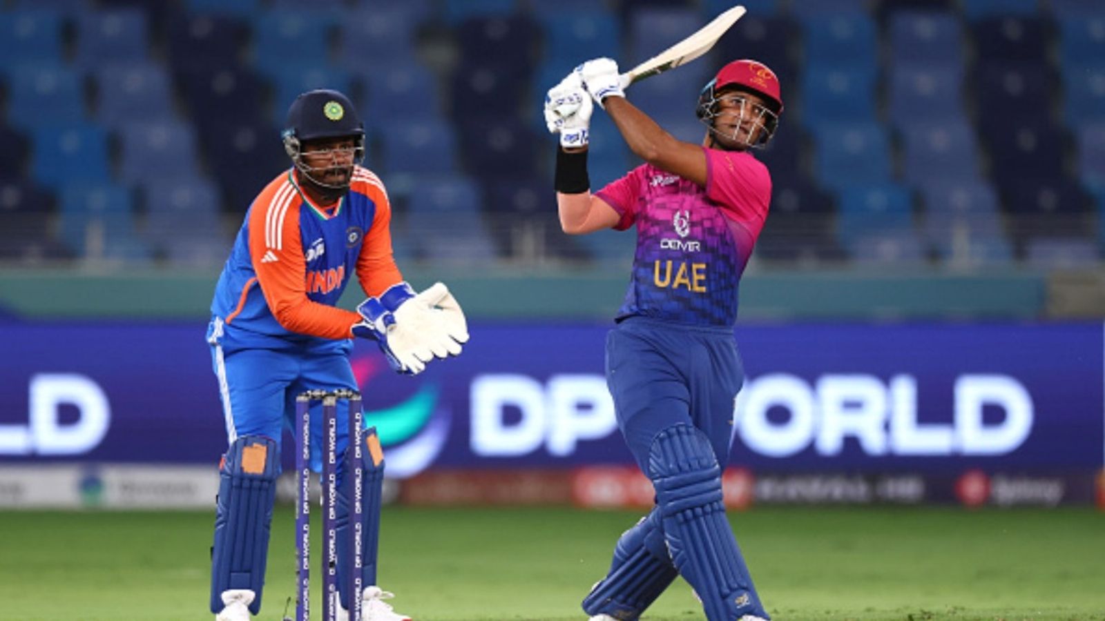 UAE send star batter home due to 'disciplinary reasons', 27-yr-old scored at poor strike rate in warm-ups Muhammad Zohaib of UAE bats during the Asia Cup match against India at Dubai International Stadium on September 10, 2025 in Dubai, United Arab Emirates.