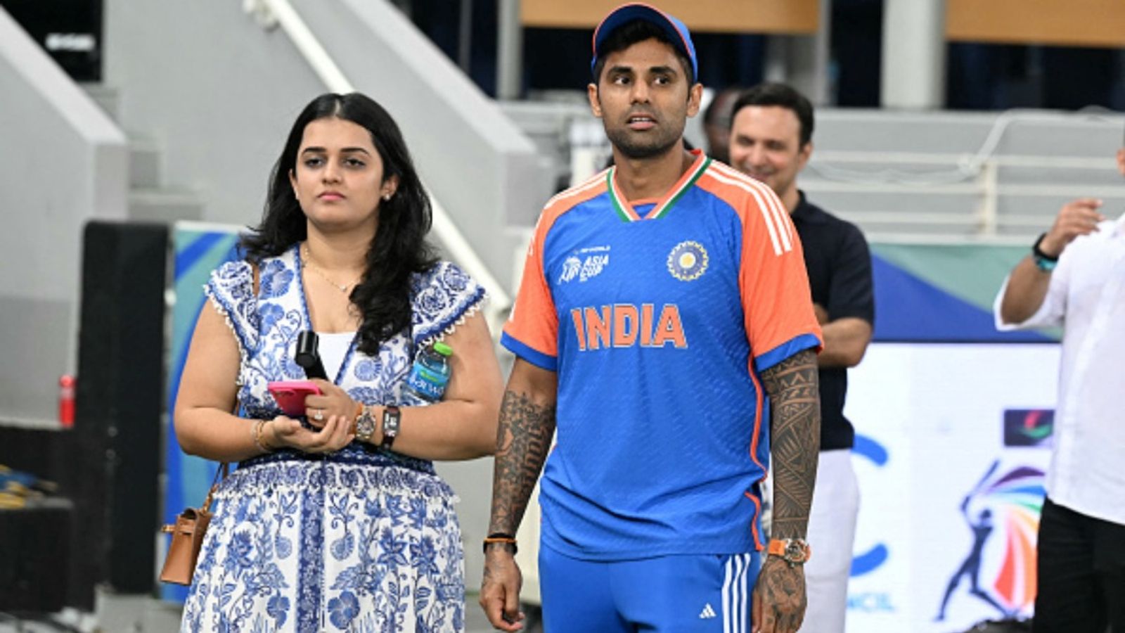 BCCI rejects Indian team management's request of allowing players' families to stay with them during T20 World Cup 2026: Report India's captain Suryakumar Yadav and his wife arrive at presentation ceremony at the end of the Asia Cup 2025 T20 final against Pakistan at the Dubai International Stadium in Dubai on September 28, 2025.