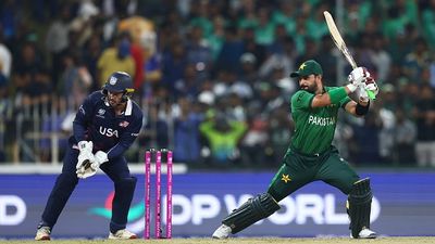 T20 World Cup: Farhan-inspired Pakistan thrash USA by 32 runs to record 2nd win on the trot Pakistan's Sahibzada Farhan (R) in action in this frame. (Getty)