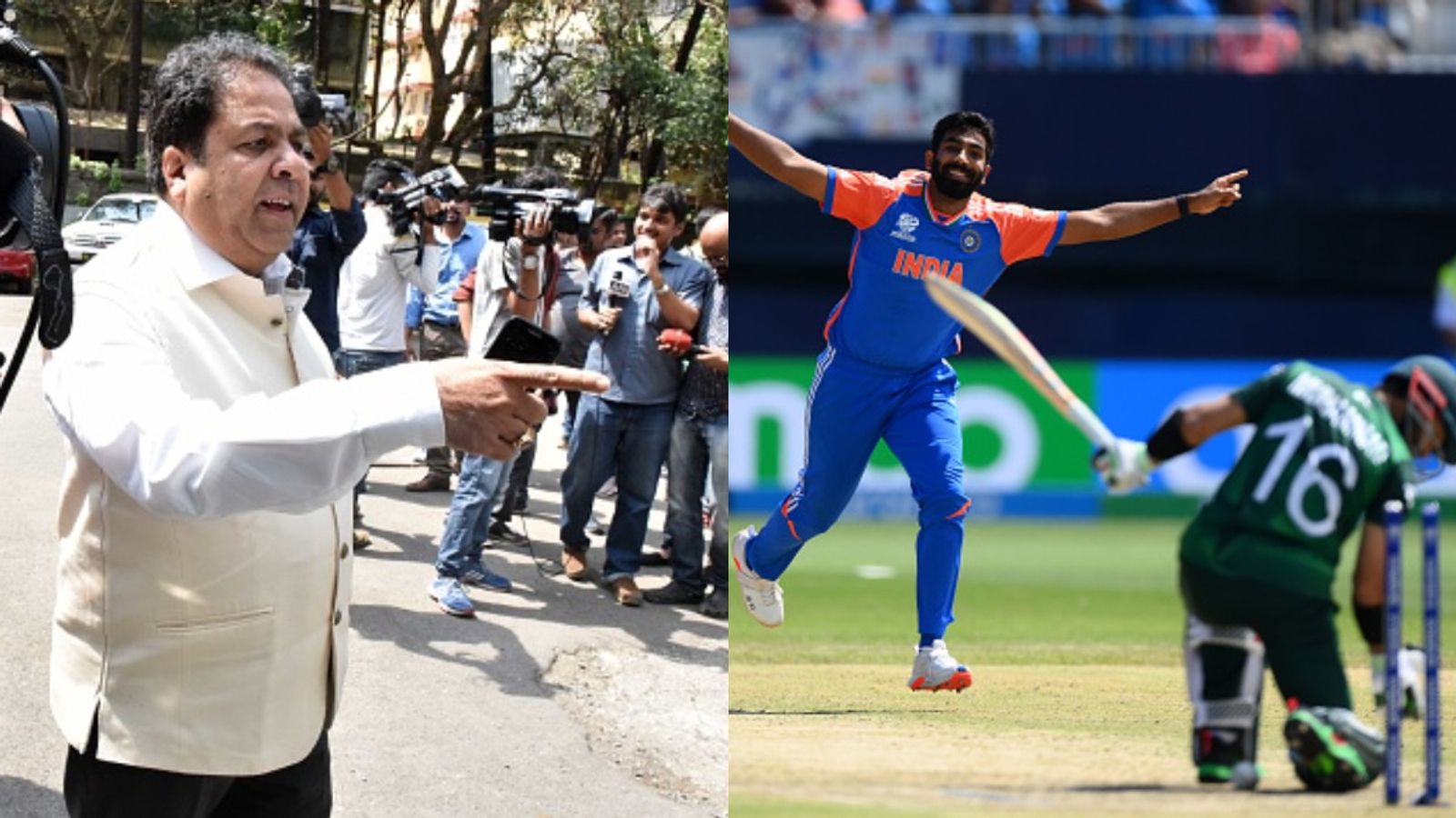 Fact Check: Did Rajeev Shukla say ICC prioritised cricket after BCCI’s repeated requests to Pakistan? Rajeev Shukla and Jasprit Bumrah (Getty)