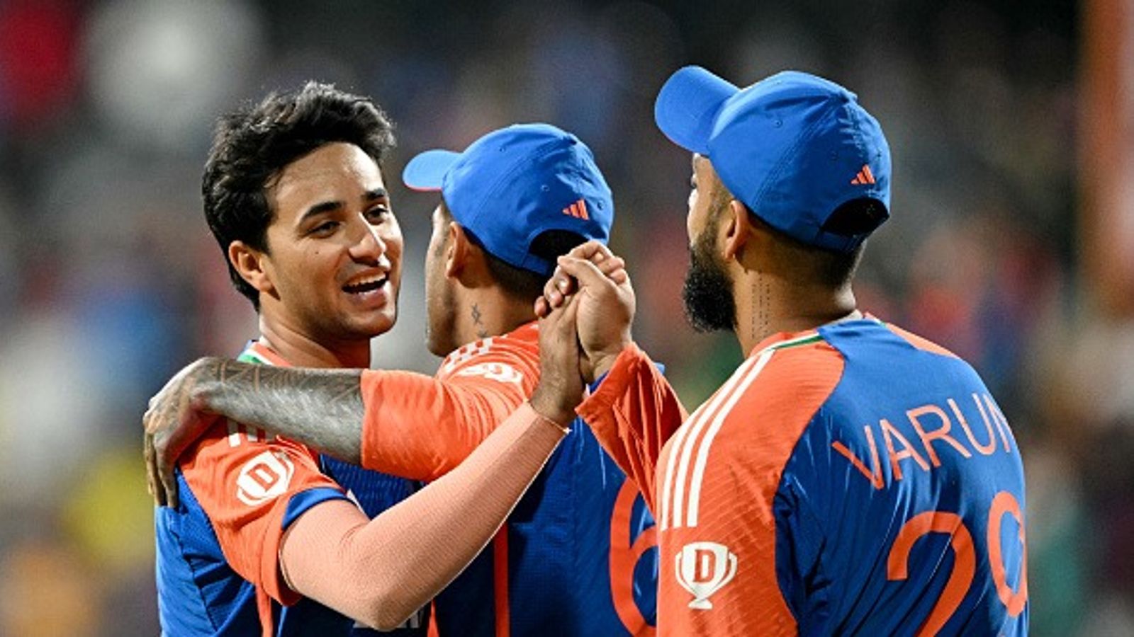 Abhishek Sharma stays No.1, Varun Chakravarthy leads bowlers in latest ICC T20I rankings Abhishek Sharma (L) and Varun Chakravarthy (R) celebrate with teammate after taking the wicket of England's Brydon Carse during the fifth and final Twenty20 international cricket match between India and England (getty)