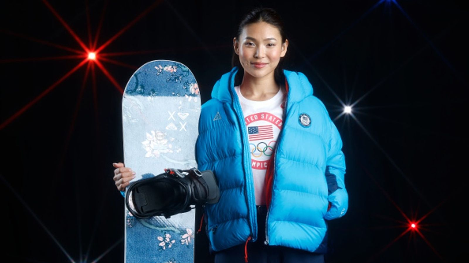 Chloe Kim backed by special support ahead of women's snowboard halfpipe final Chloe Kim in the frame (via Getty)