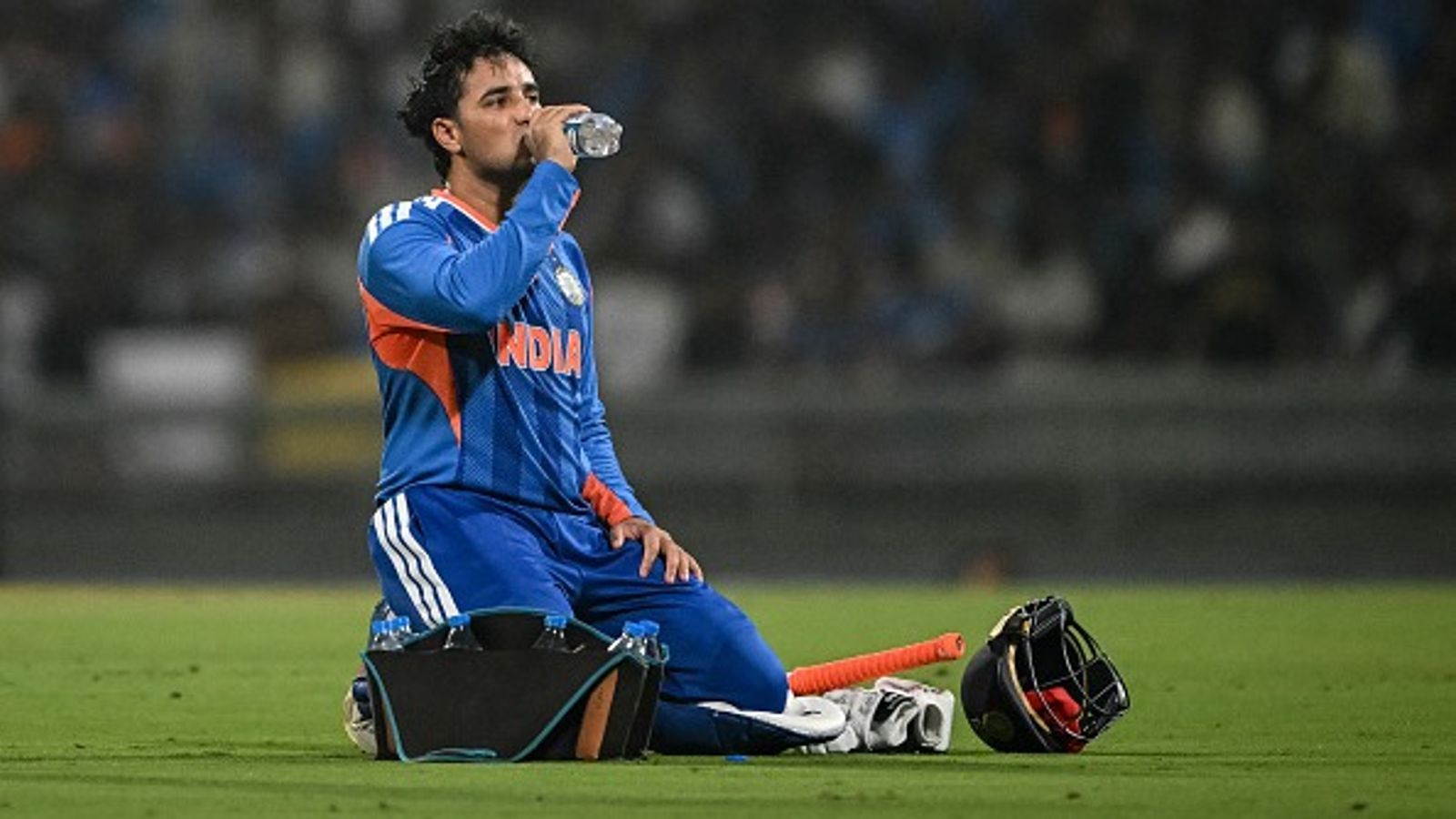Abhishek Sharma to miss India vs Pakistan clash? Suryakumar Yadav's worrisome update on Indian opener Abhishek Sharma drinks water during a break in the 2026 ICC Men's T20 Cricket World Cup (Getty)