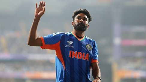 India's star pacer Mohammed Siraj in this frame. (Getty)
