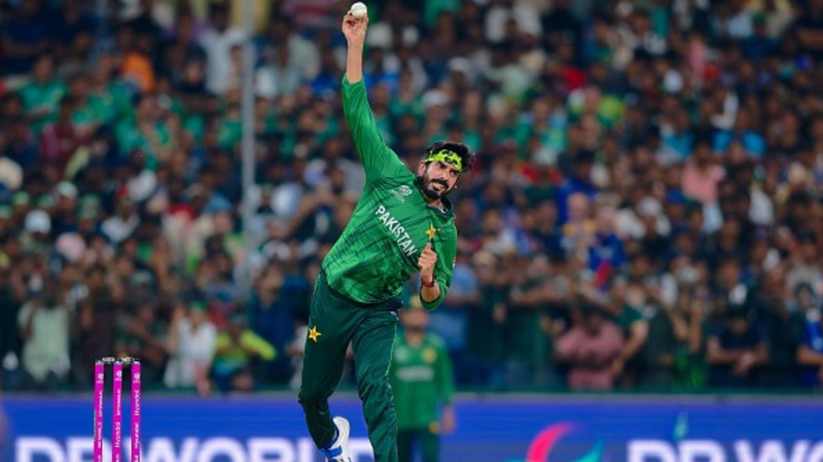 Ashwin's unique solution for India batters to diffuse Usman Tariq's pause effect in IND vs PAK T20 WC clash Pakistan's Usman Tariq in this frame. (Getty)