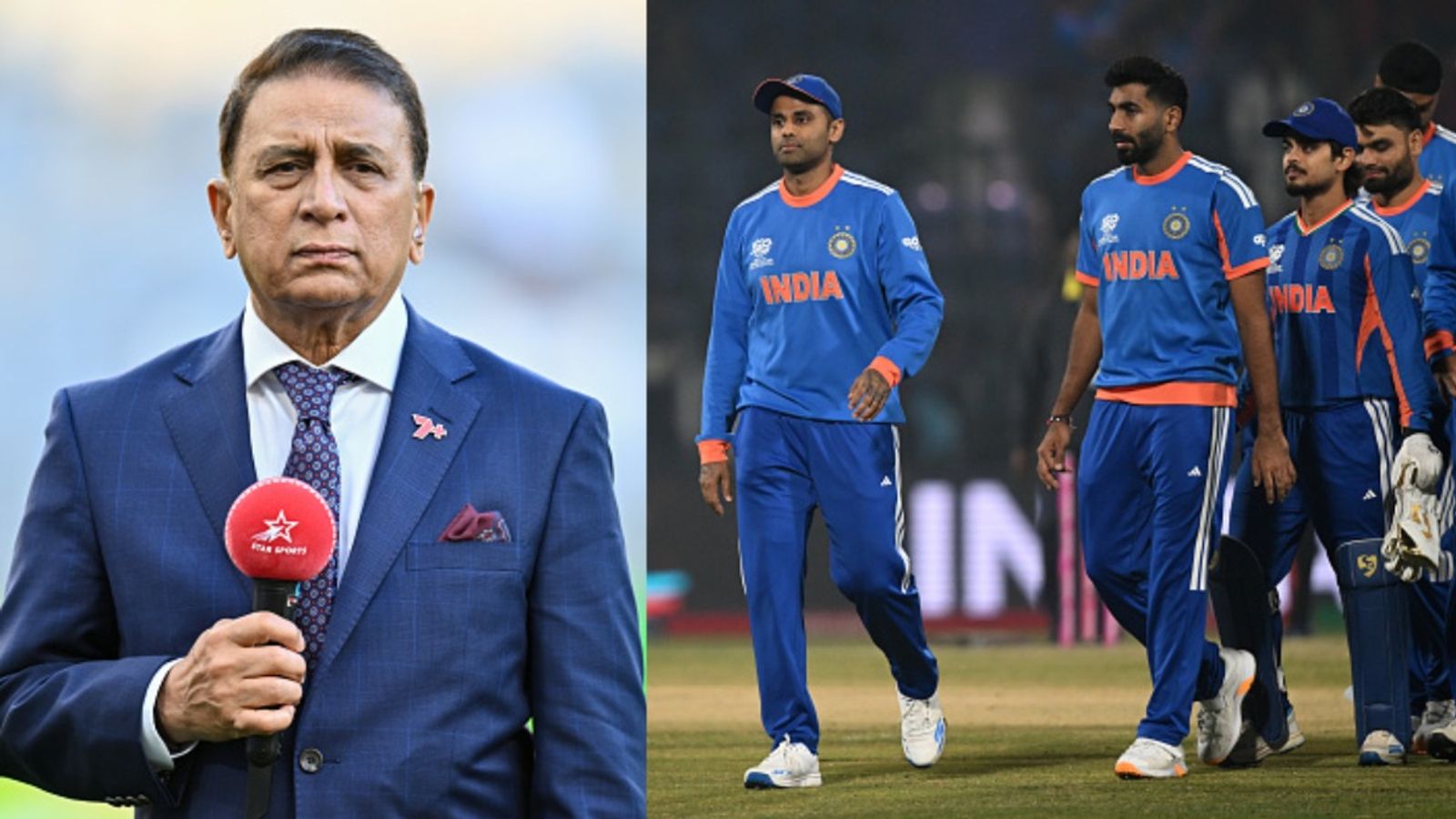 Sunil Gavaskar reveals 'India's area of concern' in T20 World Cup 2026 clash against Pakistan Sunil Gavaskar along with India's T20 World Cup 2026 squad (Getty)