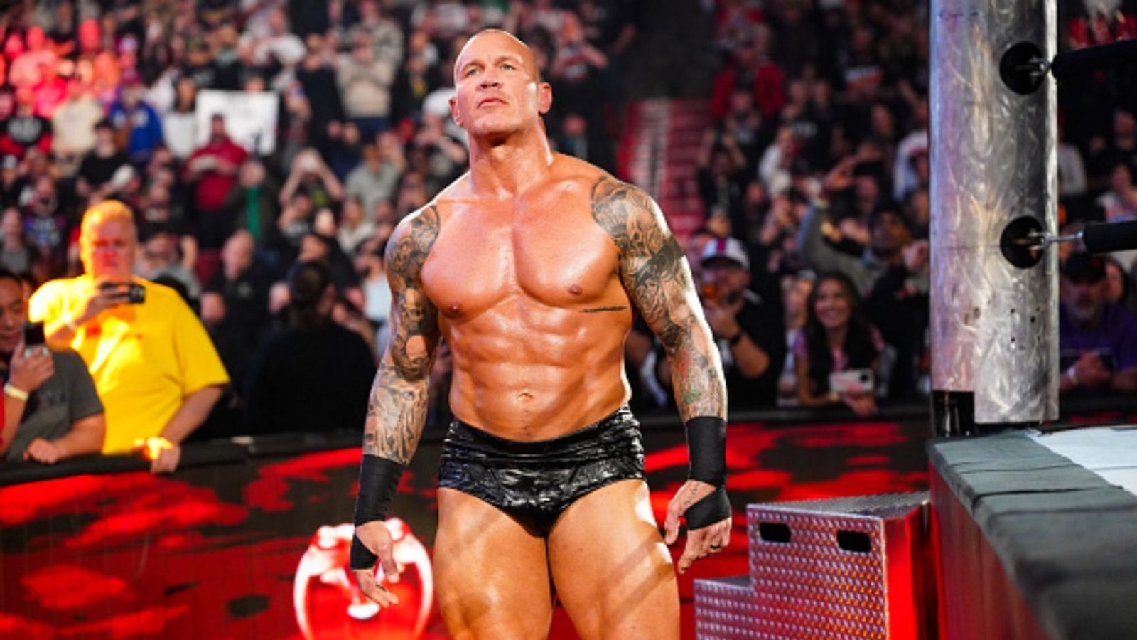 Randy Orton’s WrestleMania 42 opponent teased by top WWE official Randy Orton in the frame (via Getty)