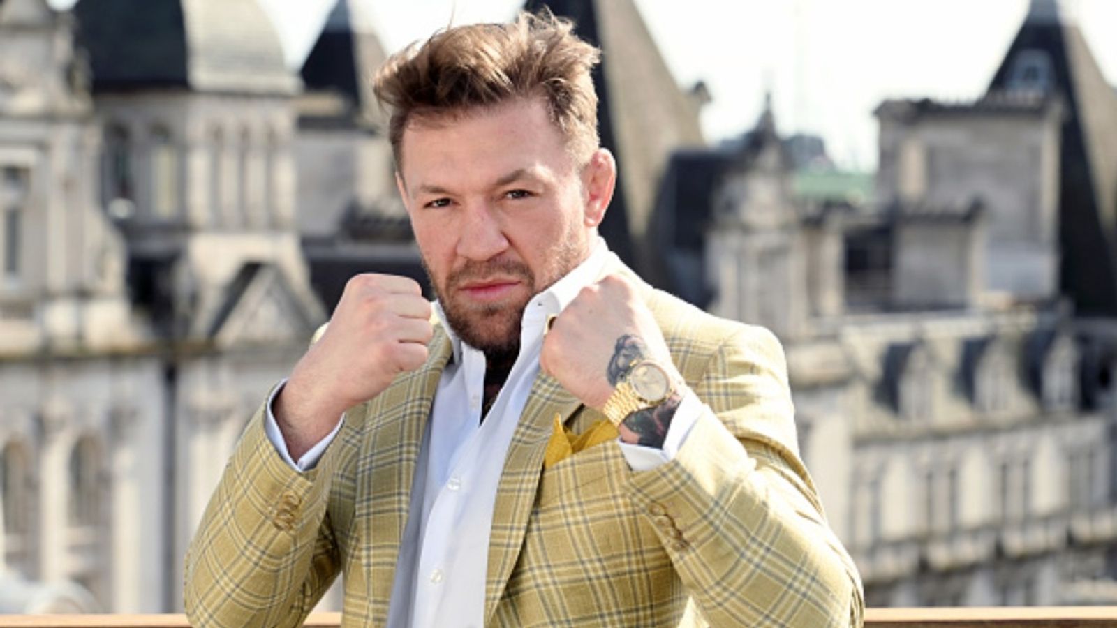 Conor McGregor brings in towering sparring partner as UFC comeback plans heat up Conor McGregor in the frame (via Getty)